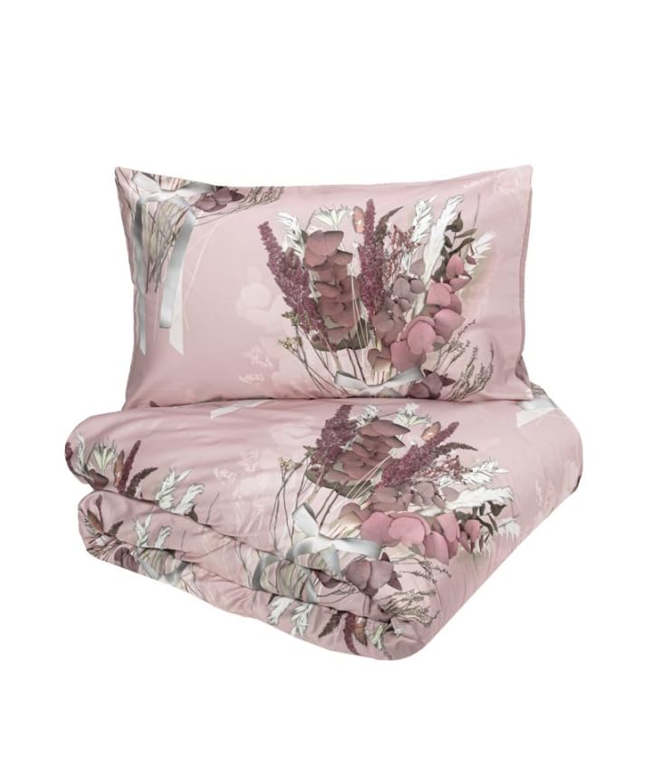 fazzini-nastri-parure-copripiumino-2-piazze-rosa image 1