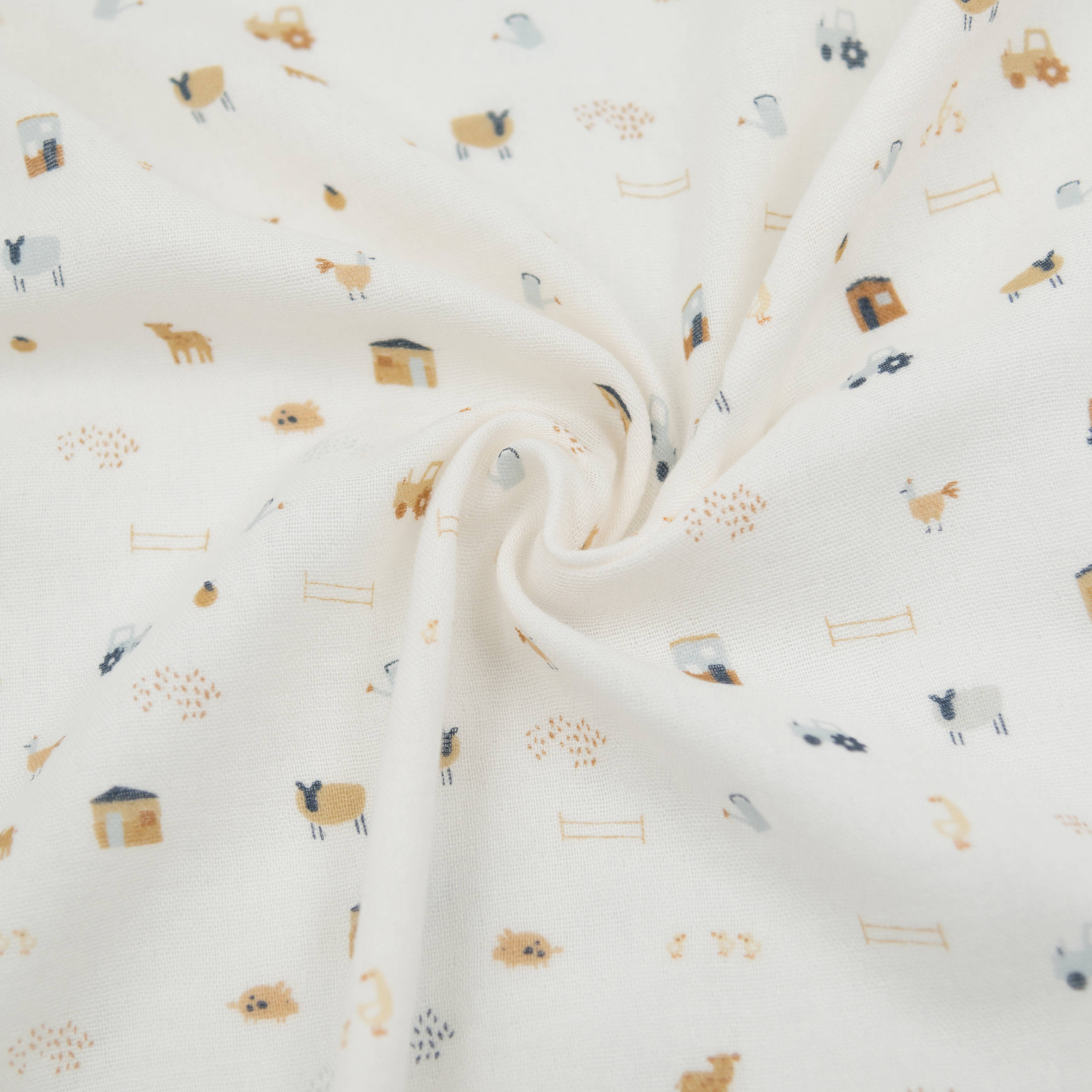 bamboom-swaddle-xl-mussola-120x120cm-the-farm-133 image 1