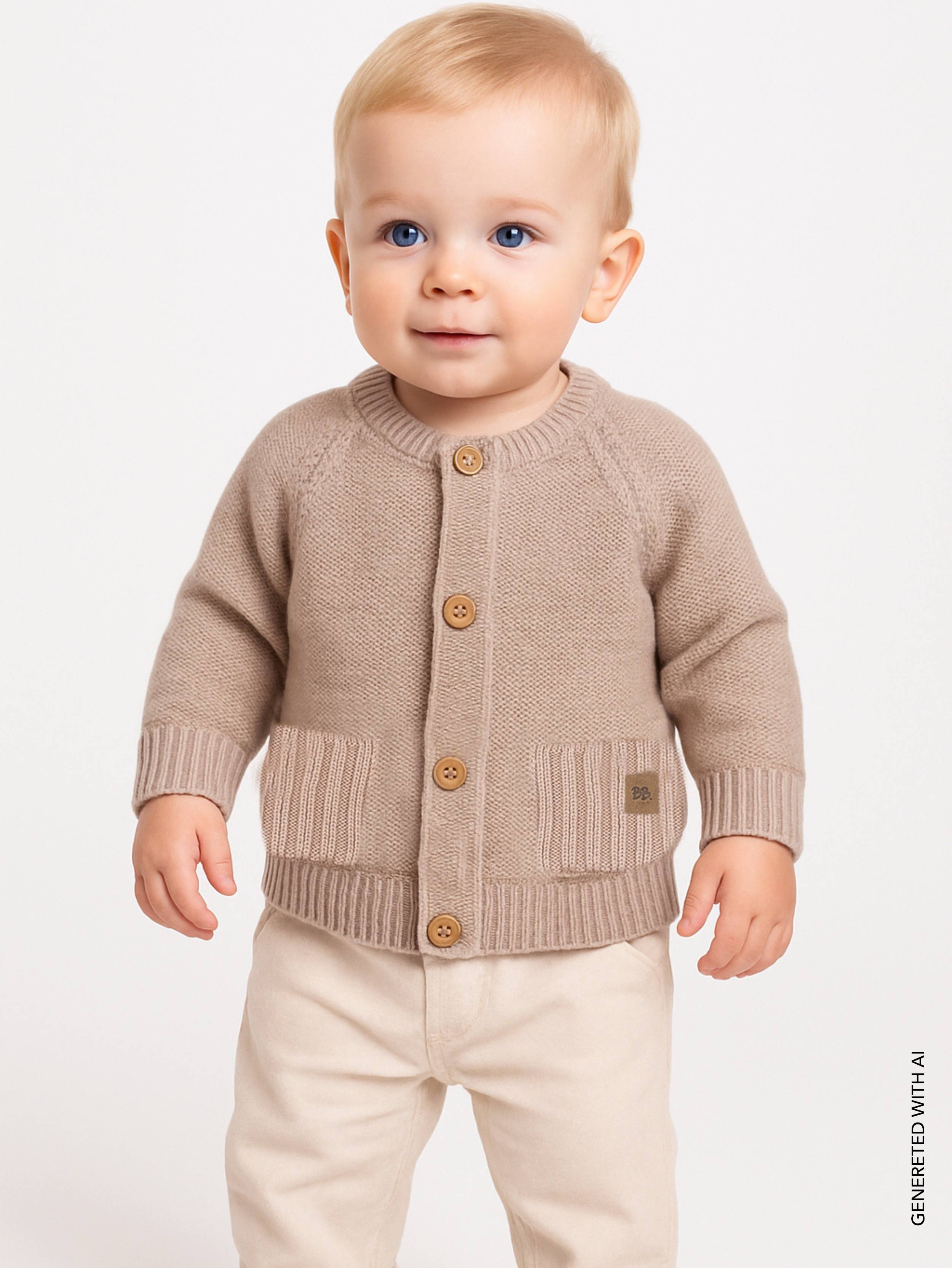 bamboom-cardigan-bimbo-traforato-cammello-33-made-in-italy image 3