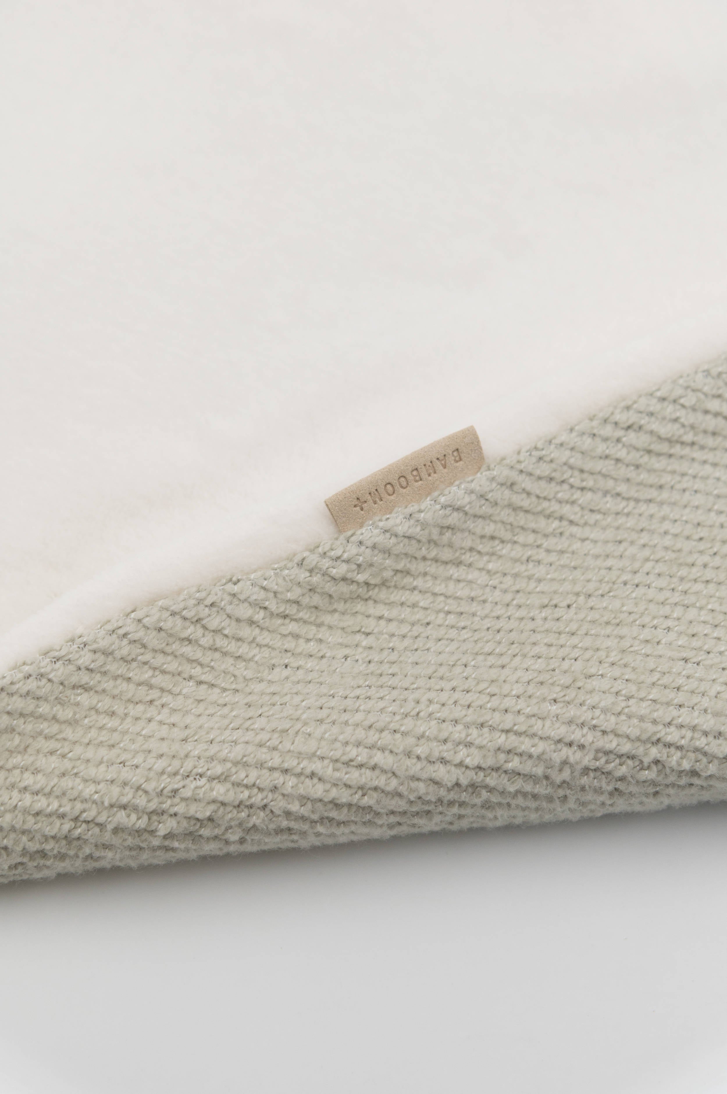 bamboom-copertina-lettino-brushed-spugna-peluche-sage-olive-410 image 2
