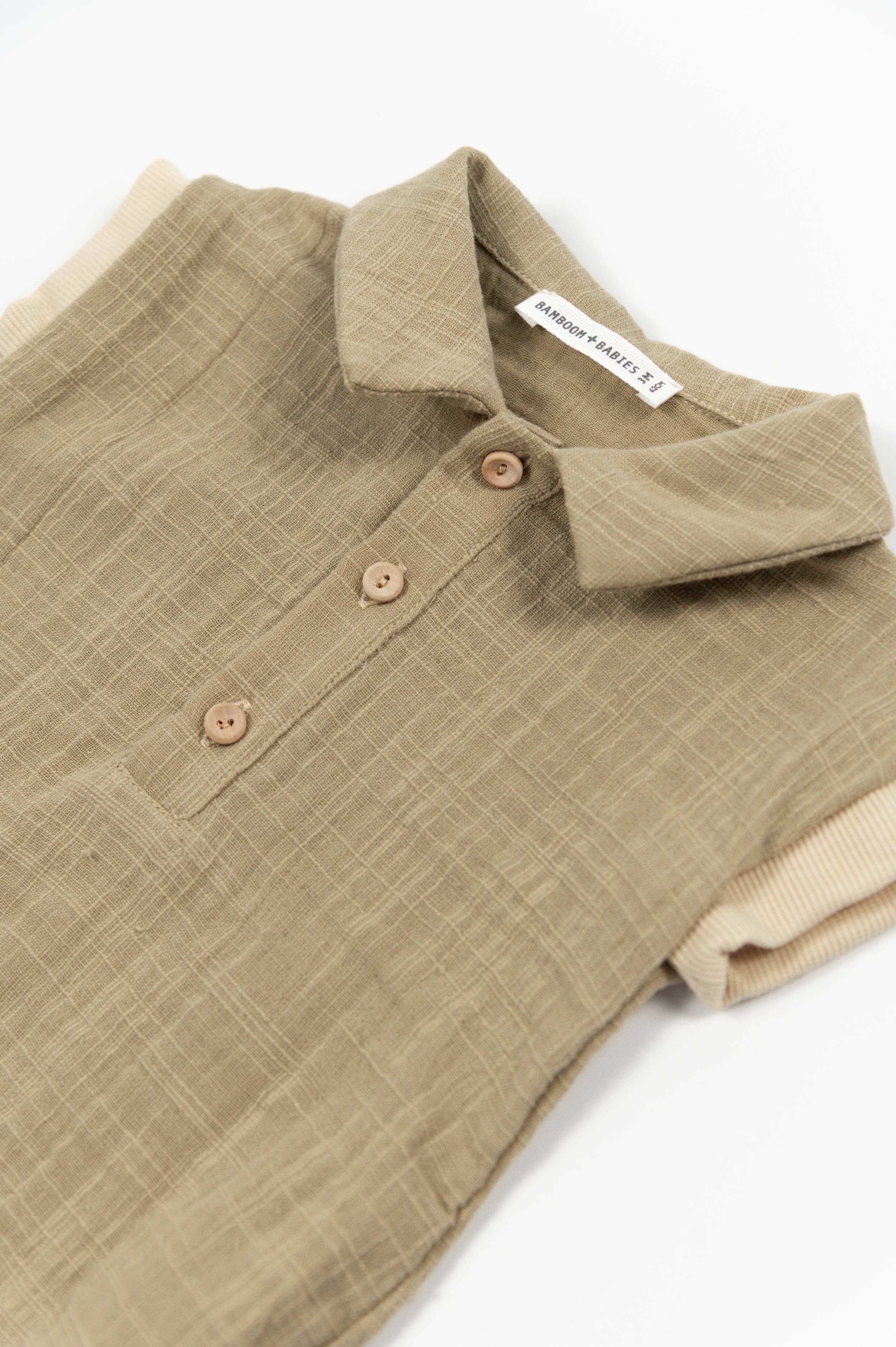 bamboom-pagliaccetto-polo-mustard-270-in-bamb-e-cotone image 2