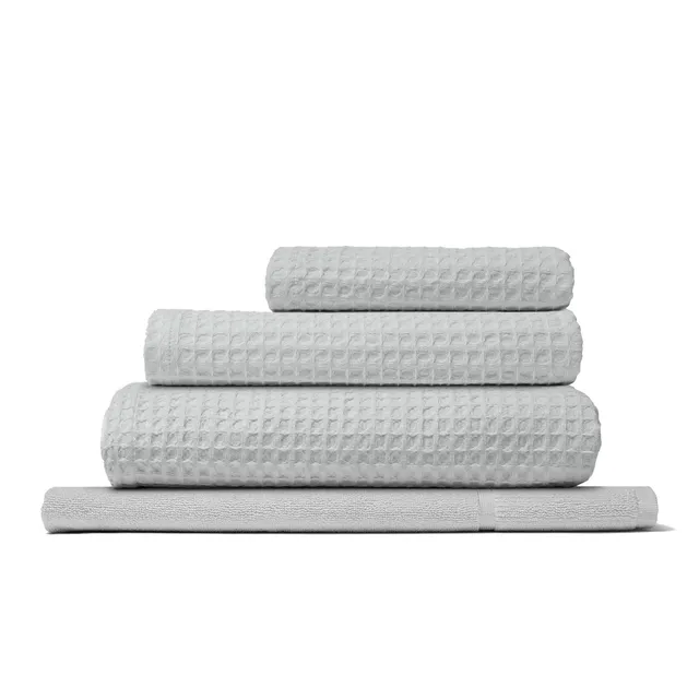dalfilo-set-asciugamani-all-in-nido-d-ape-4-pezzi-cotone-380-g-m2 image 1