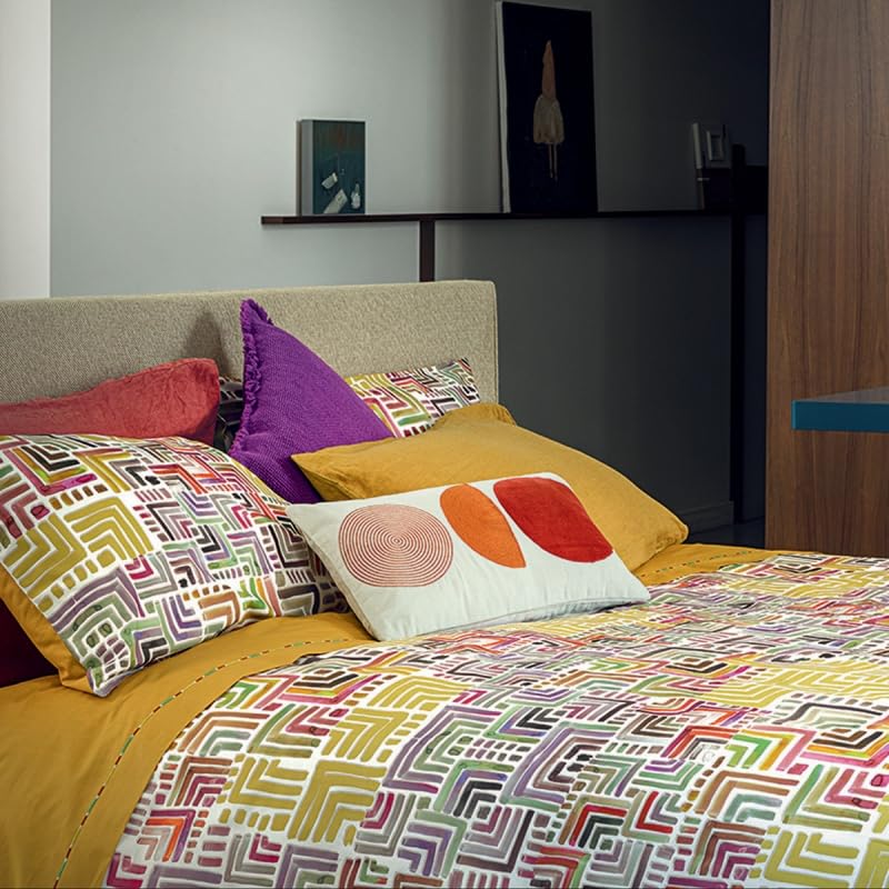 fazzini-geometrie-completo-letto-2-piazze-ocra-gmecobo-8 image 3