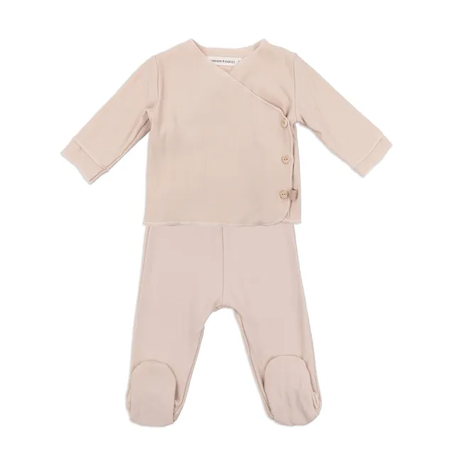 bamboom-twinset-neonato-pure-vintage-pink-341-con-piedi image 1