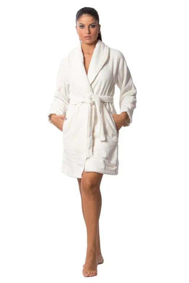 fazzini-petit-maison-accappatoio-donna-s-bianco-seta image 1