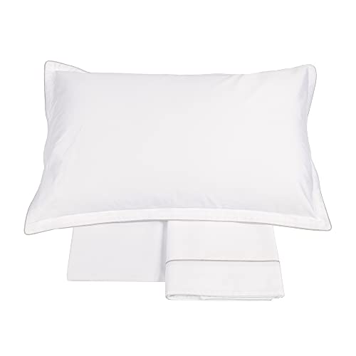 fazzini-deal-completo-lenzuola-2-piazze-bianco-lino-in-raso-300tc image 2