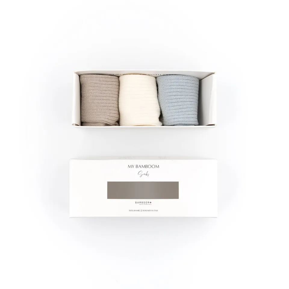 bamboom-3pc-gift-box-calze-a-coste-bamb-azzurro-03 image 1