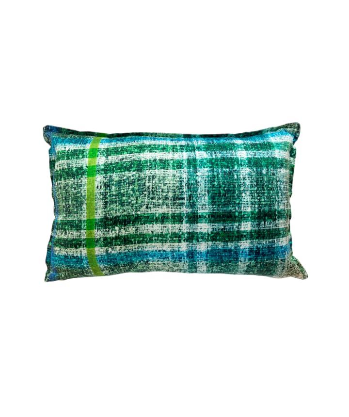 fazzini-tartan-cuscino-arredo-30x50-verde image 3
