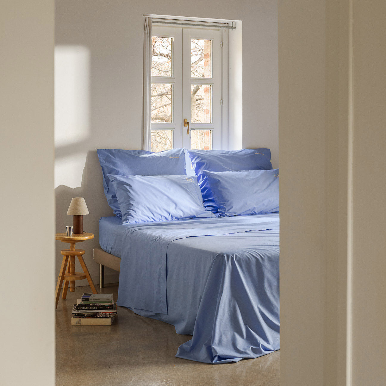 dalfilo-completo-all-in-in-percalle-di-cotone-made-in-italy image 2