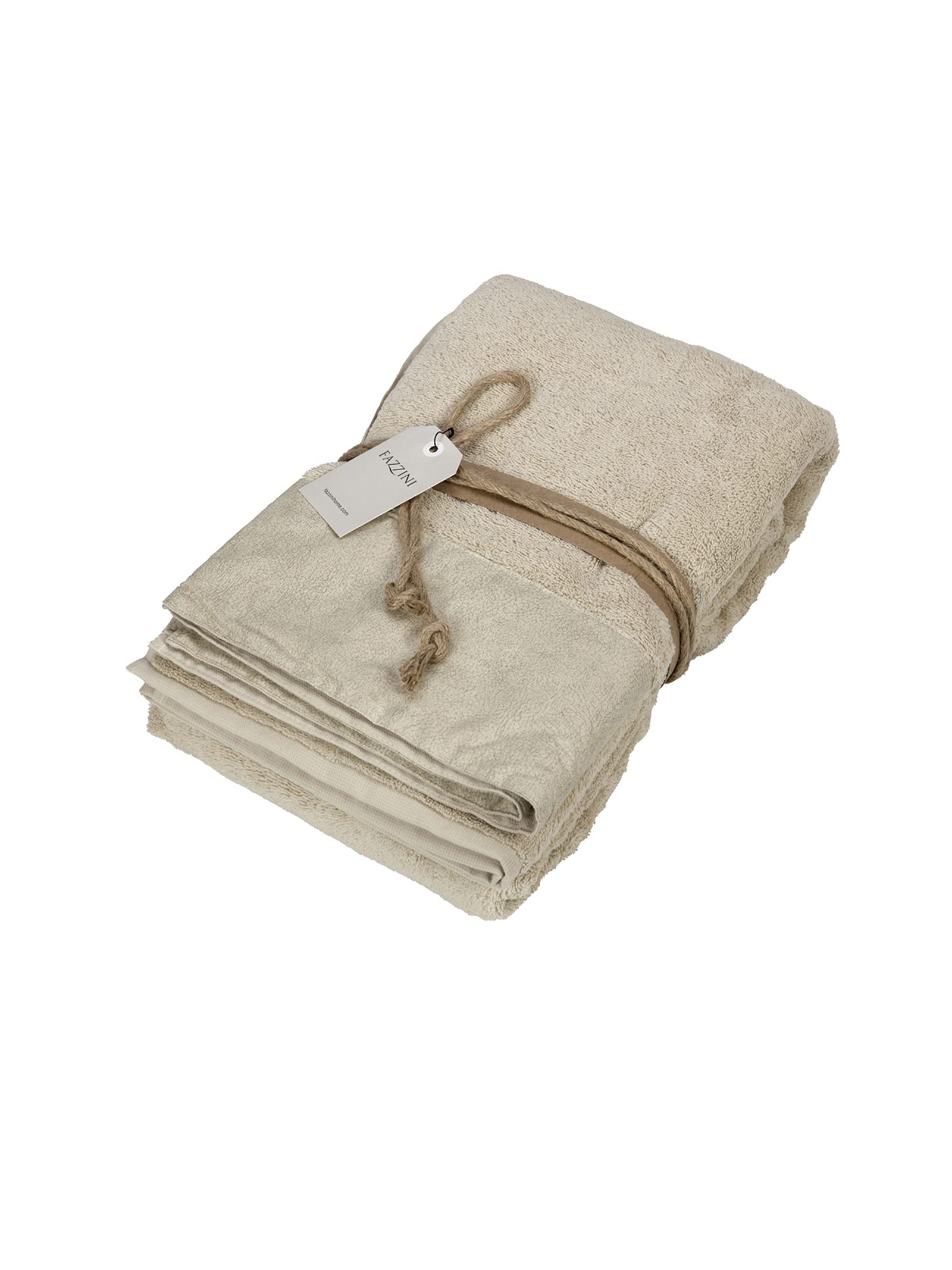fazzini-galuchat-telo-bagno-100x150-cm-in-spugna-puro-cotone-500-g-m2-panna image 1