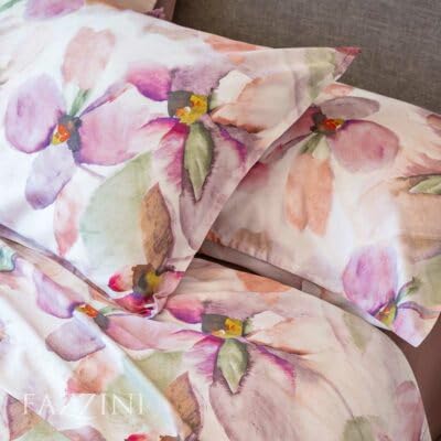 fazzini-trasparenze-completo-lenzuola-matrimoniale-in-raso-di-cotone-rosa-4-pezz image 2