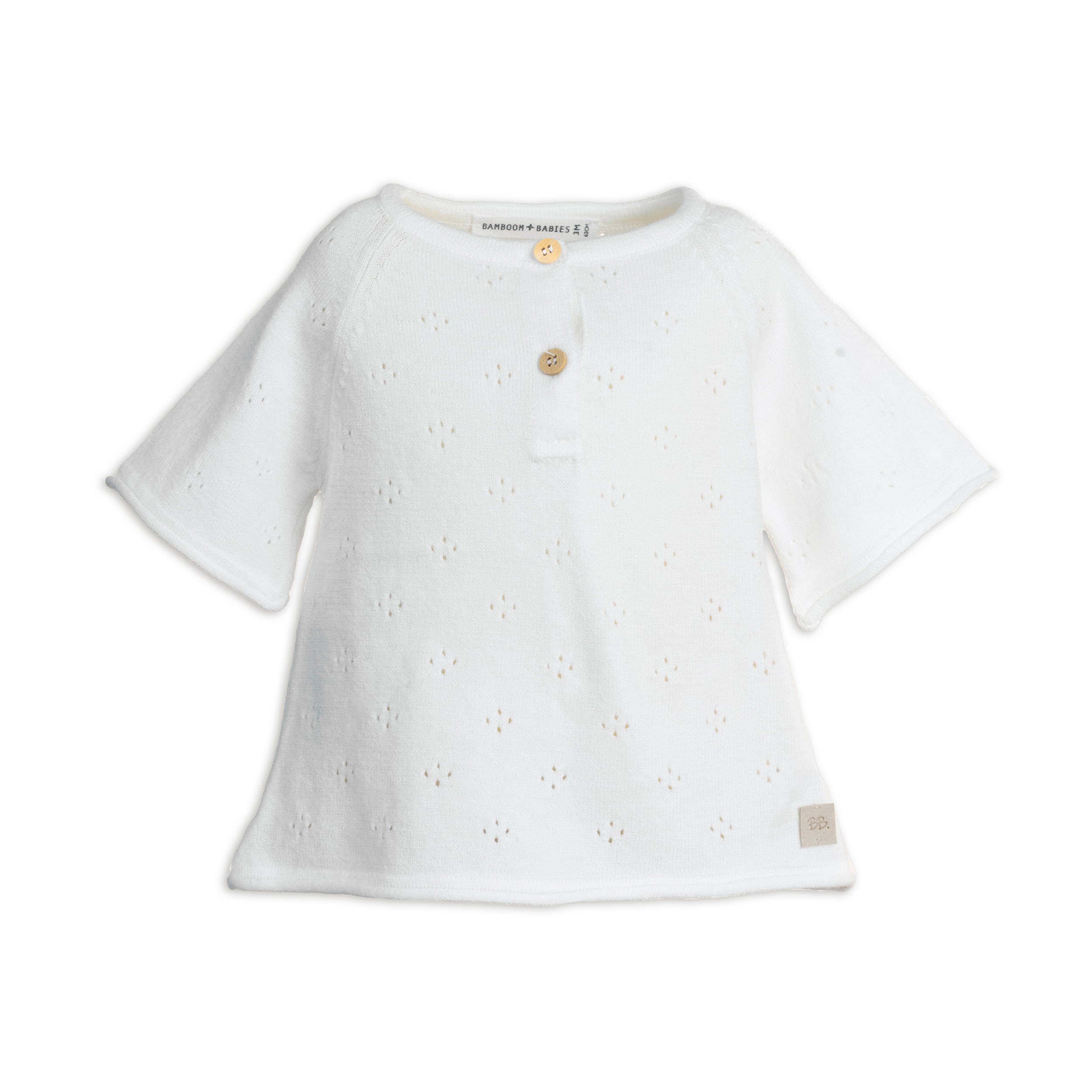 bamboom-maglia-a-line-bimba-warm-white-128 image 1
