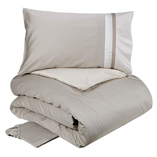 fazzini-kubric-60-completo-copripiumino-2-piazze-grigio-avorio image 5