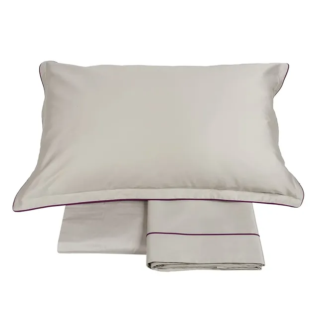 fazzini-deal-completo-lenzuola-2-piazze-grigio-prugna-raso-300tc image 1