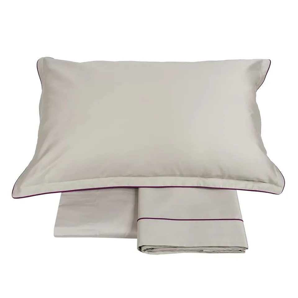 fazzini-deal-completo-lenzuola-2-piazze-grigio-prugna-raso-300tc image 1