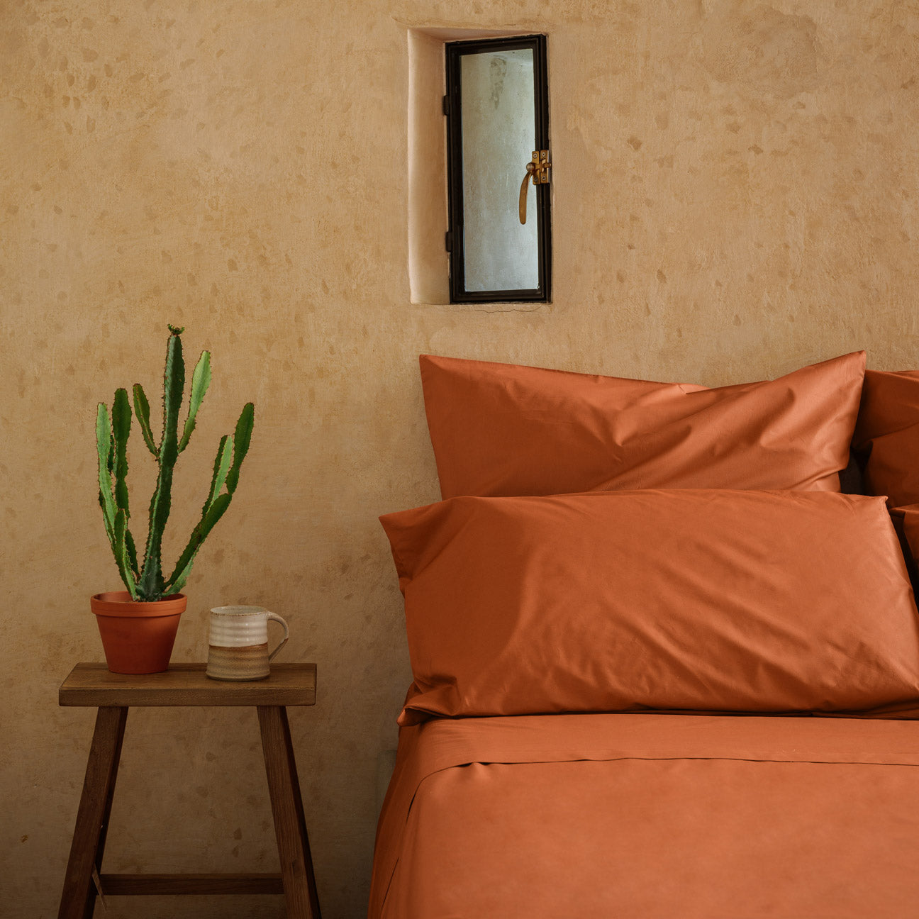 dalfilo-lenzuolo-sotto-in-percalle-con-angoli-fino-a-30-cm-terracotta image 7