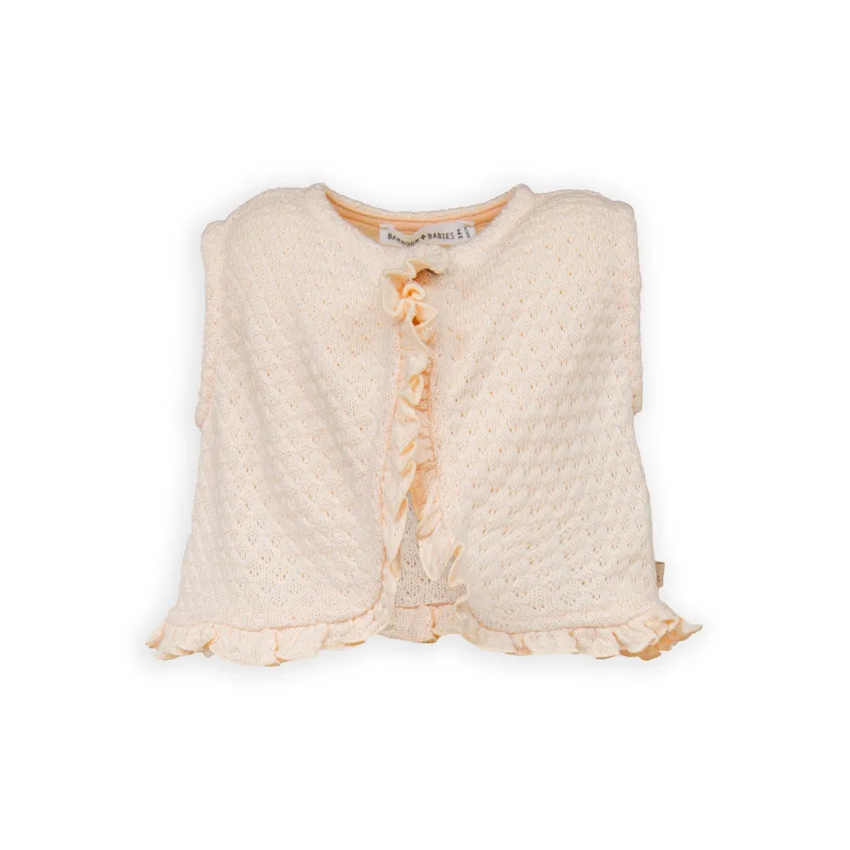 bamboom-gilet-bimba-con-balze-powder-puff-123 image 1