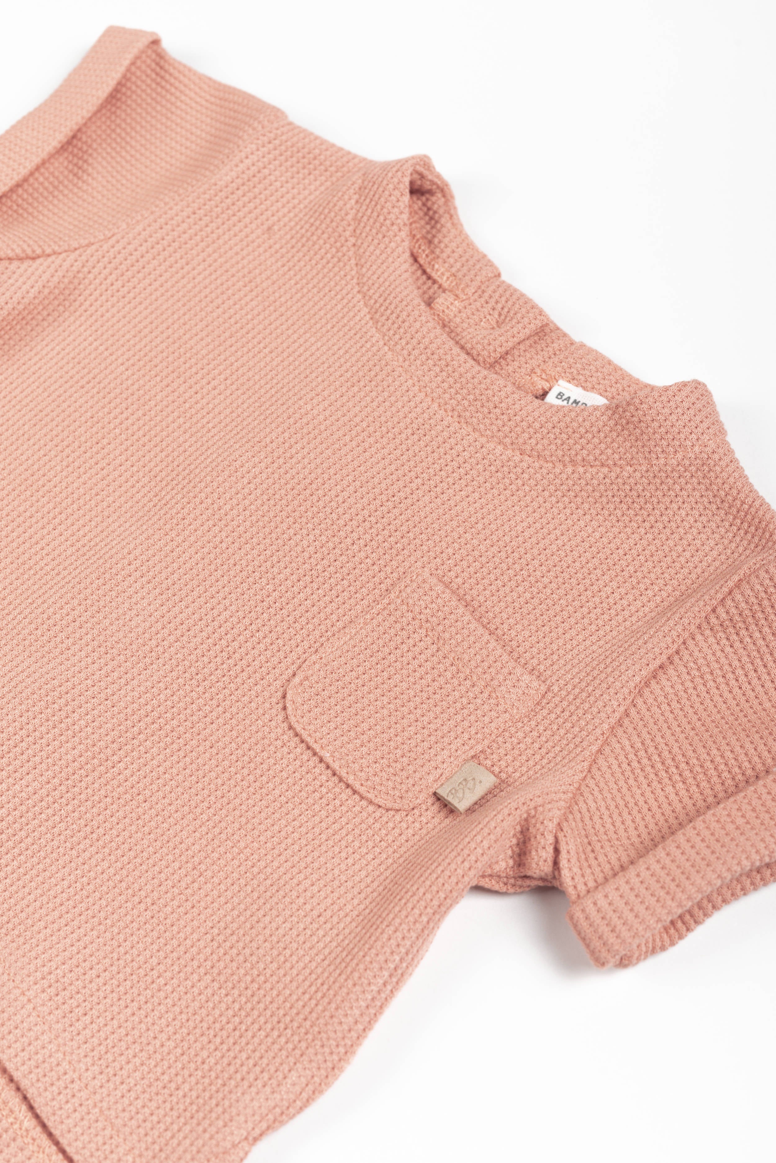 bamboom-shirt-apertura-dietro-coral-276-in-jersey-waffle image 3