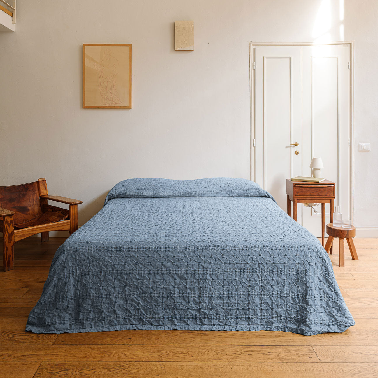 dalfilo-linea-nido-d-ape-copriletto-in-cotone-matrimoniale-280x280-cm image 1