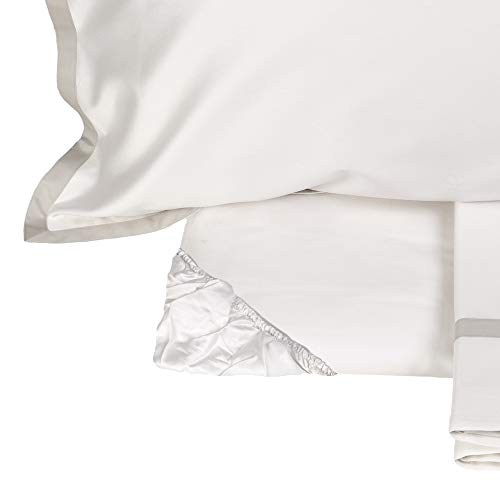 fazzini-hellen-completo-lenzuola-matrimoniale-in-raso-300-tc-bianco-seta-grigio image 7