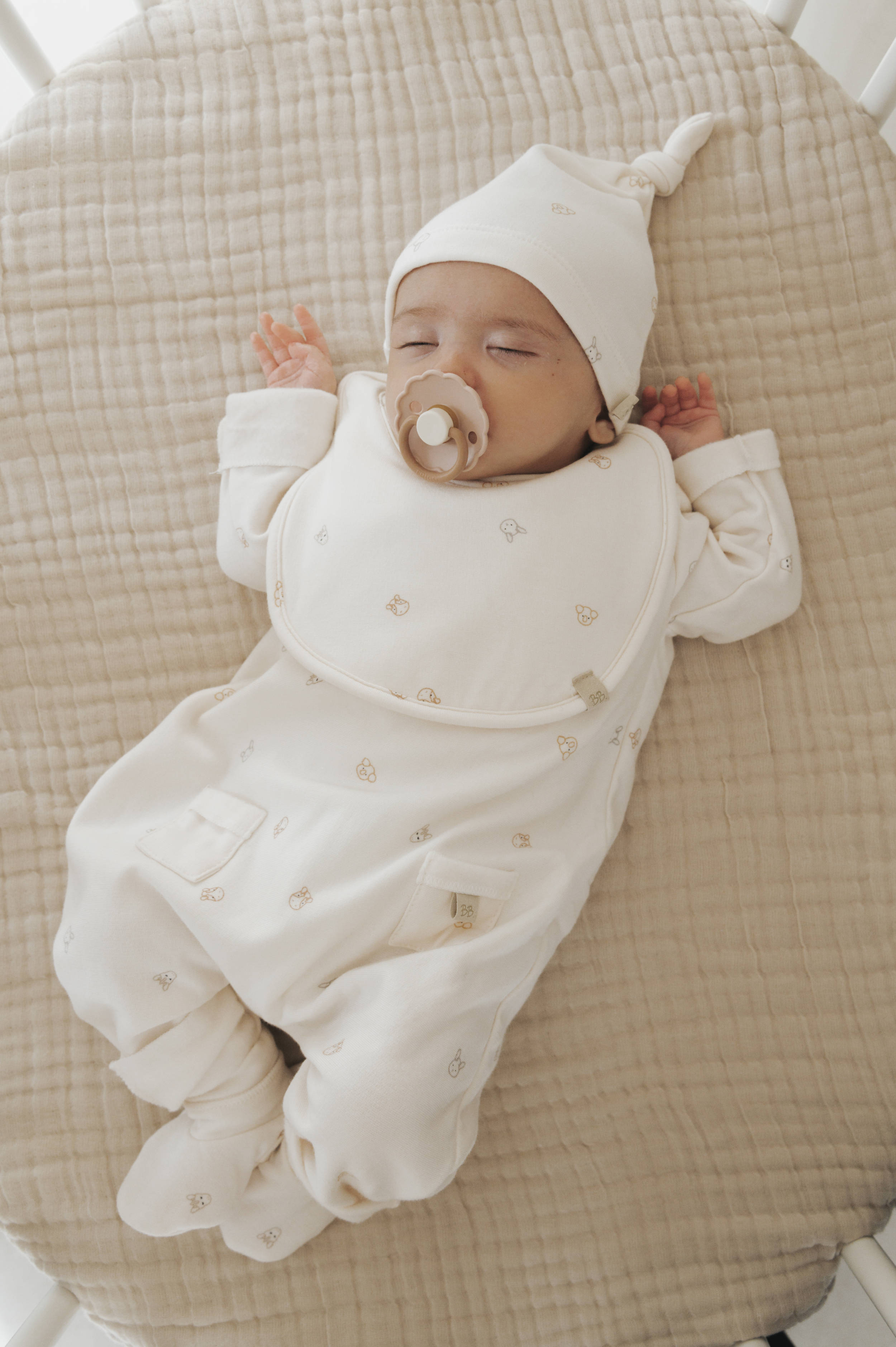 bamboom-tris-bavaglini-animal-friends-236-set-3-bavagli-neonato image 5
