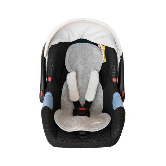 bamboom-materassino-air-n-go-universale-mini-lana-light-grey-501-per-passeggino image 1