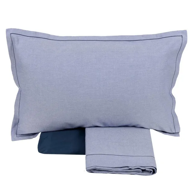 fazzini-stanford-completo-lenzuola-2-piazze-blu image 1