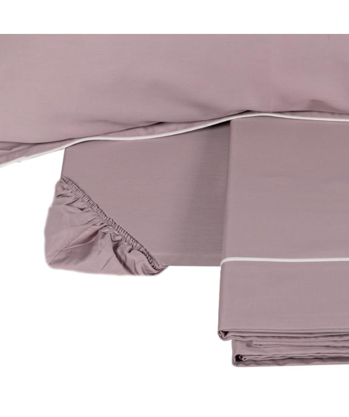 fazzini-deal-completo-lenzuola-2-piazze-rosa-bianco image 2