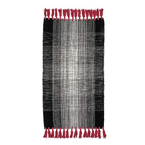 fazzini-sale-e-pepe-tappeto-in-cotone-tessuto-a-mano-60x110-cm-rosso image 3