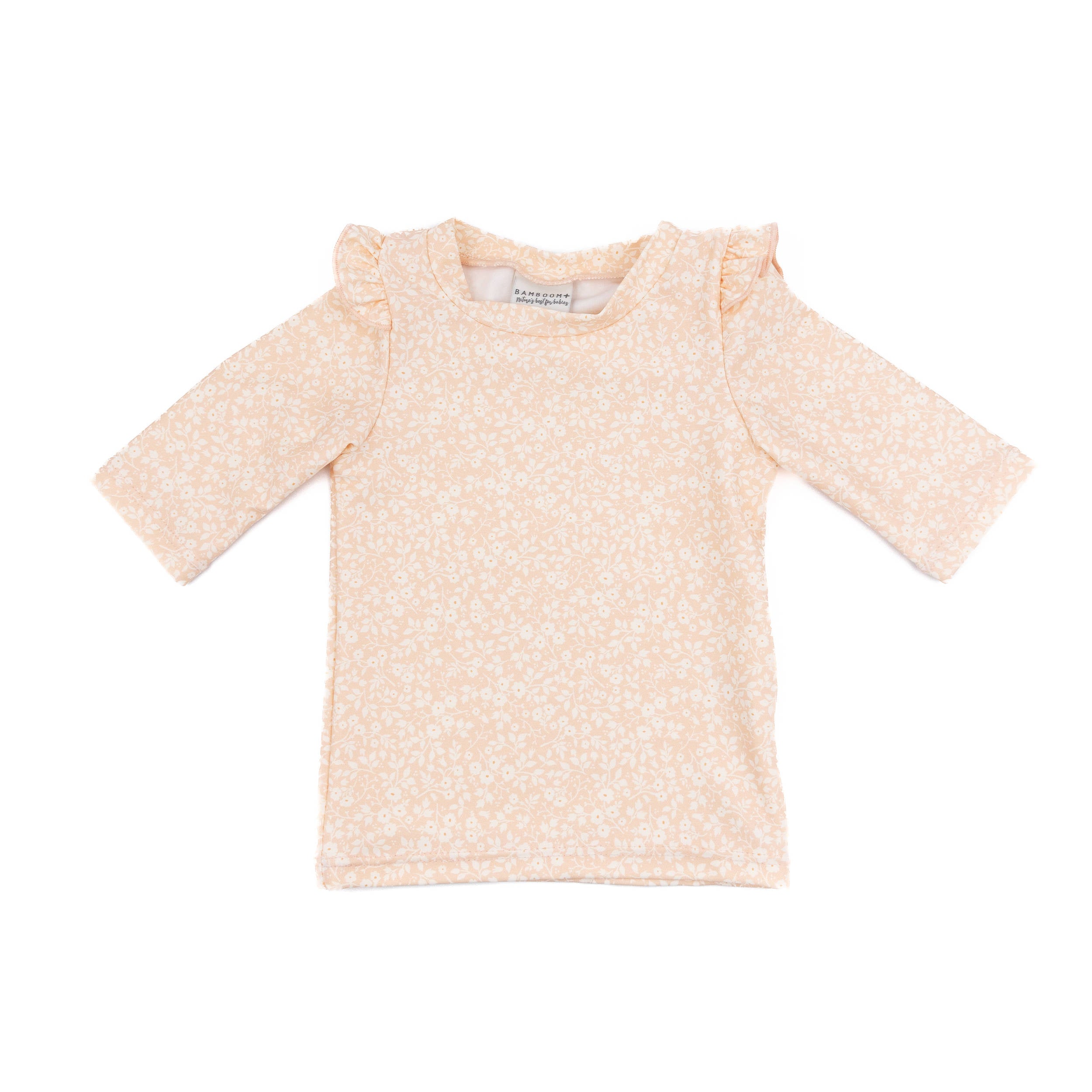 bamboom-t-shirt-mare-3-4-uv50-bimba-flower-pink-243 image 1
