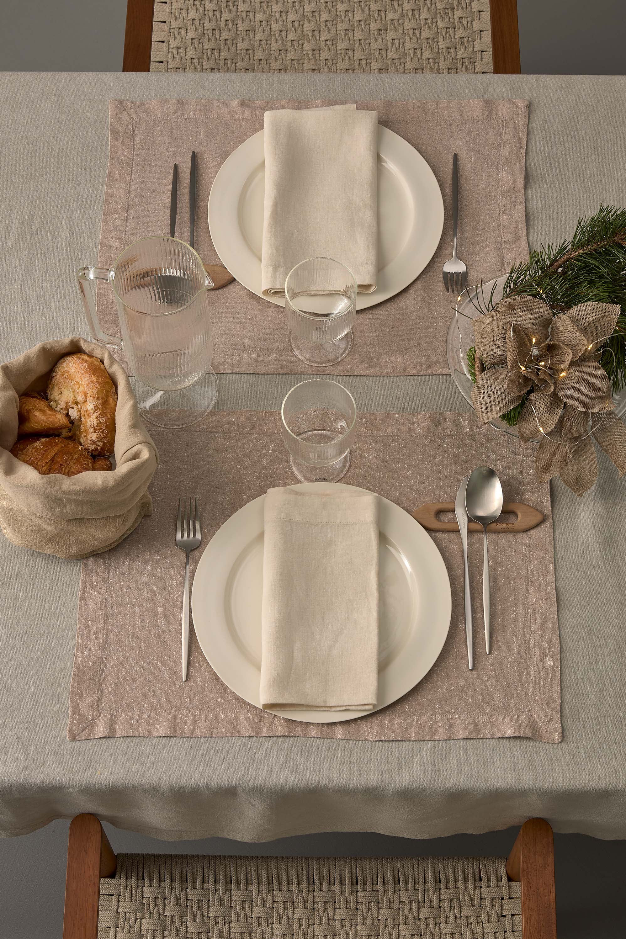 society-limonta-lurix-set-2-tovagliette-americane-in-lino-lurex image 1