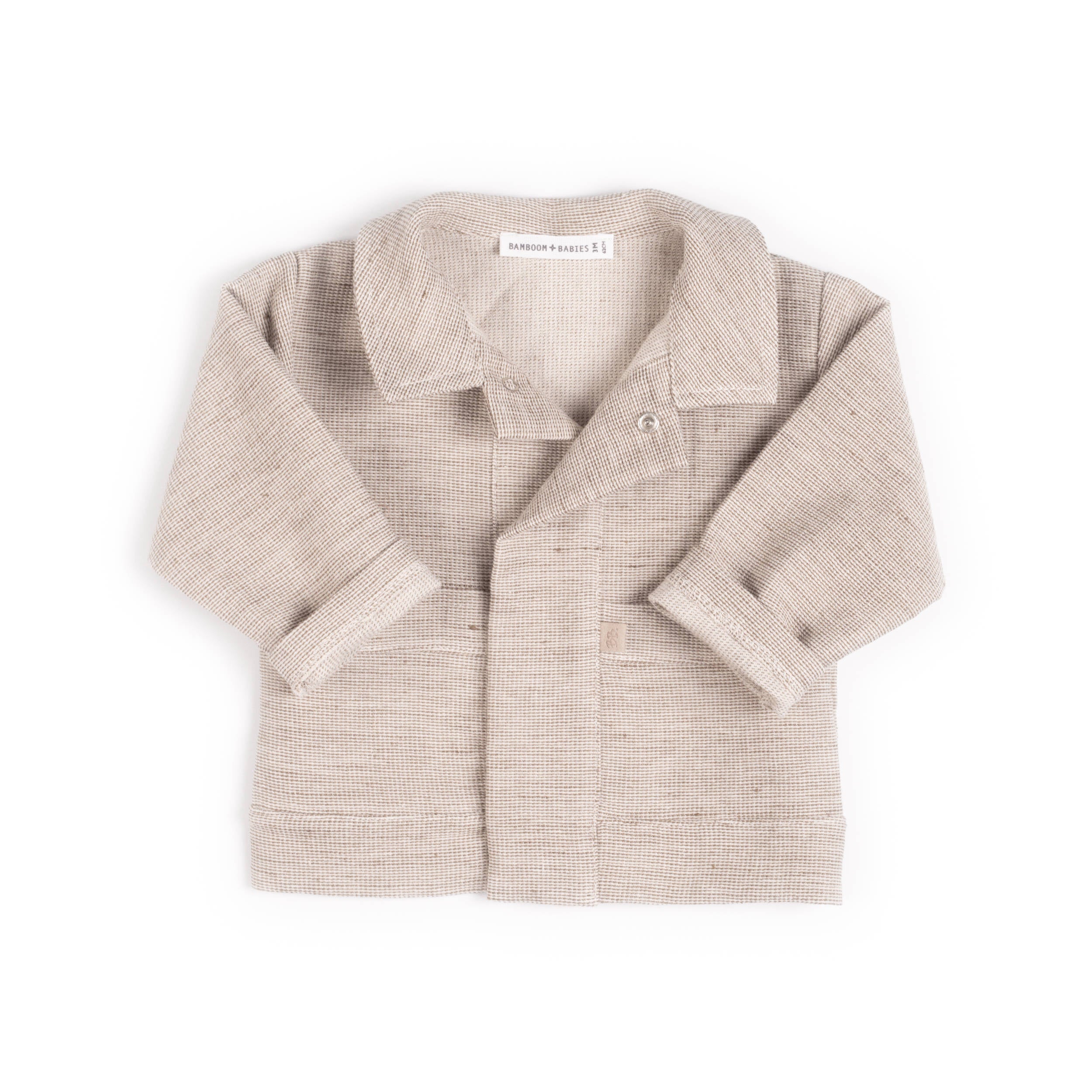 bamboom-camicia-giacca-over-bimbo-mustard-270-cotone-e-canapa image 1