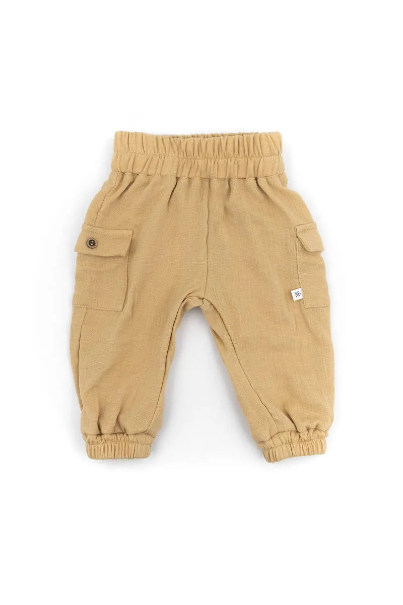 bamboom-pantalone-con-tasche-laterali-cammello-62 image 1