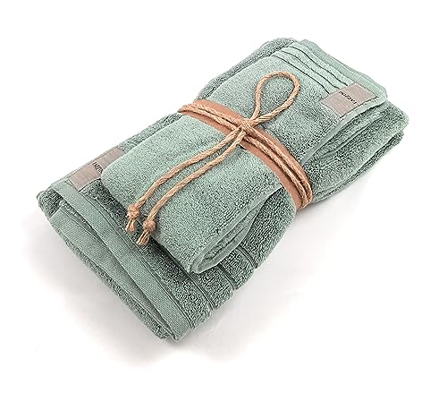 fazzini-coccola-coppia-asciugamani-1-1-verde-eucalipto-13-40x60-60x110 image 2