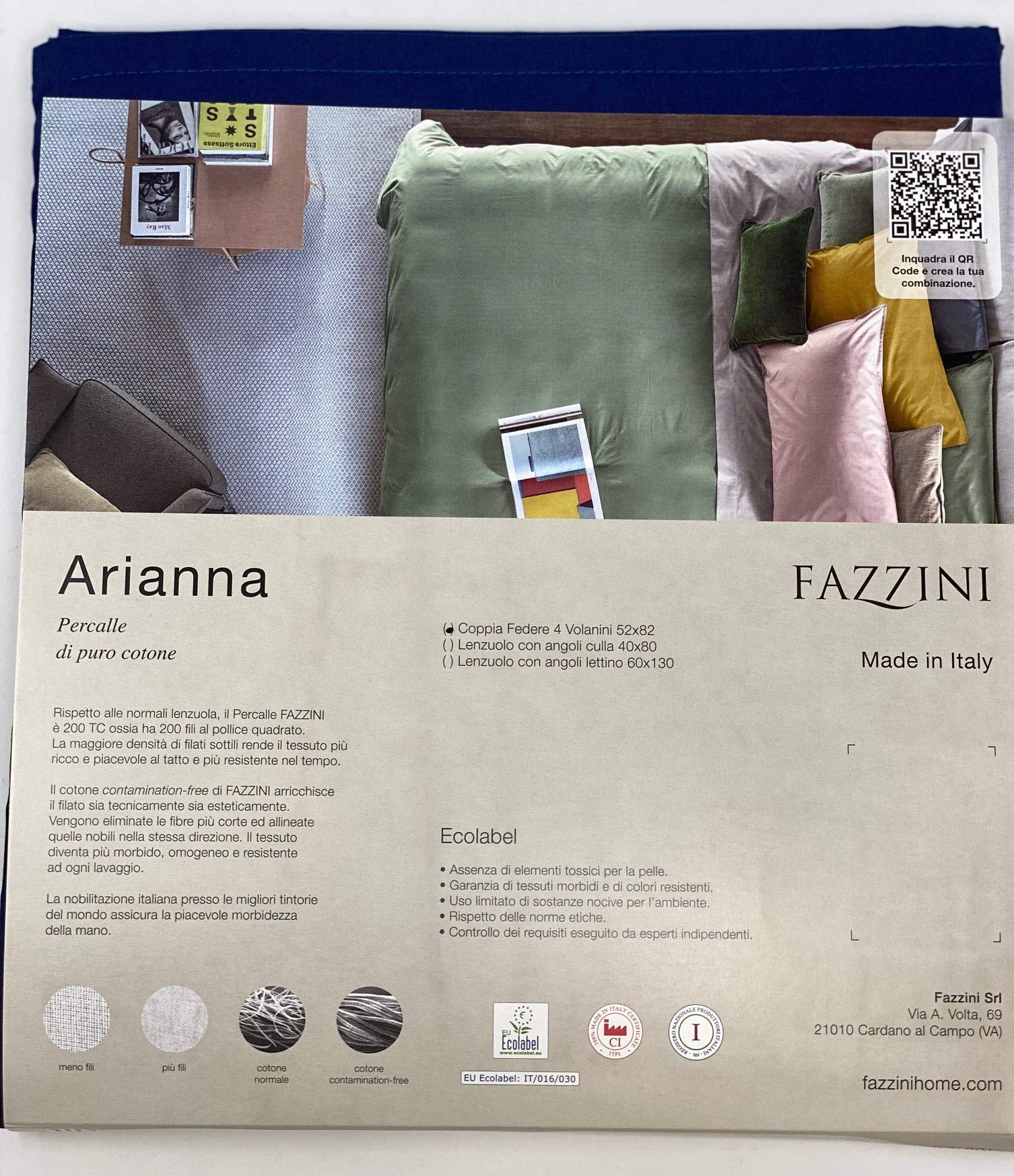 fazzini-arianna-lenzuolo-con-angoli-percalle-cotone-200-tc-piazza-e-mezza-125x20 image 2