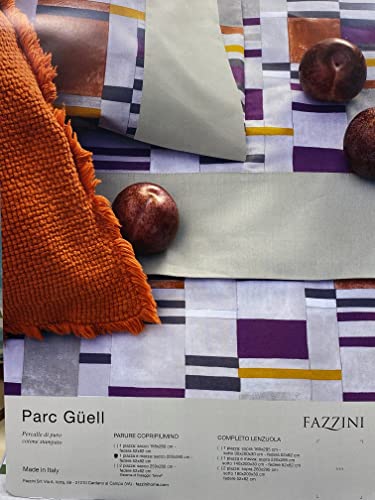 fazzini-parc-g-ell-parure-copripiumino-2-piazze-petrolio-verde-grigio image 8