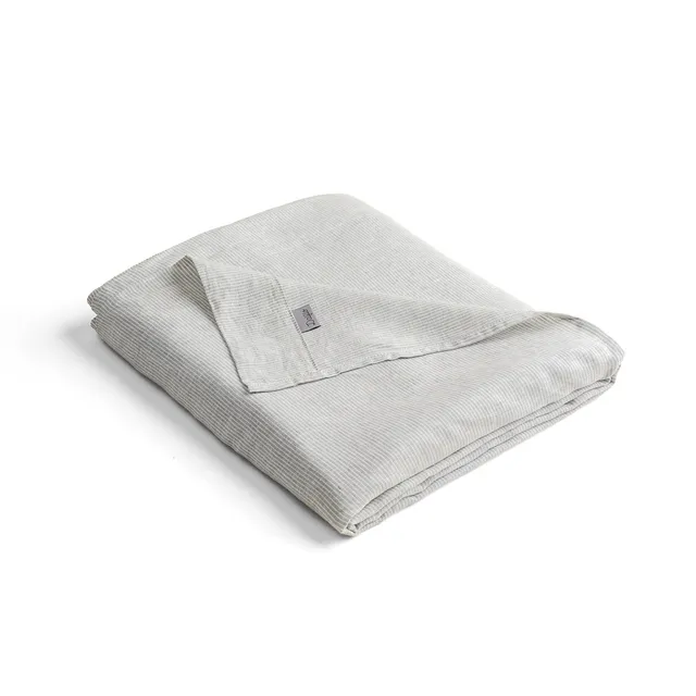 dalfilo-lenzuolo-sopra-260x300-in-puro-lino-righe-grigio-bianco image 1