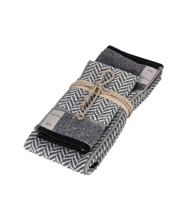fazzini-chevron-coppia-asciugamani-1-1-grigio-ospite-38x50-bagno-50x110 image 2