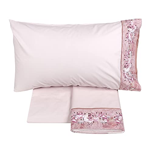 fazzini-pink-africa-completo-lenzuola-1-piazza-e-mezza-rosa image 2