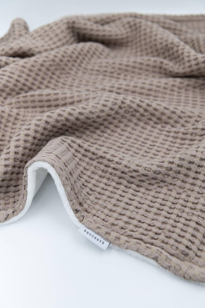 bamboom-coperta-culla-100x75-goffrato-peluche-sabbia-scuro-139 image 2