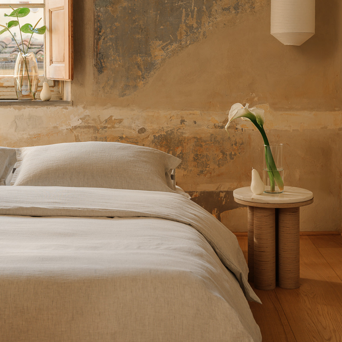 dalfilo-copripiumino-in-puro-lino-super-soft-righe-grigio-bianco image 8