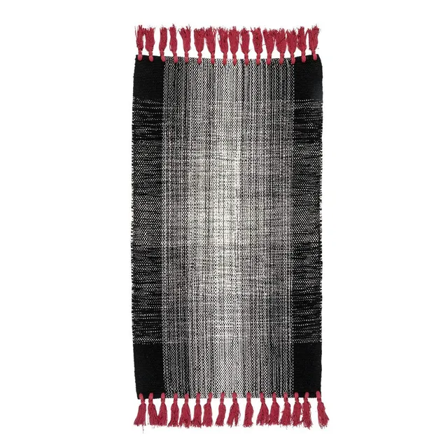 fazzini-sale-e-pepe-tappeto-in-cotone-tessuto-a-mano-60x110-cm-rosso image 1