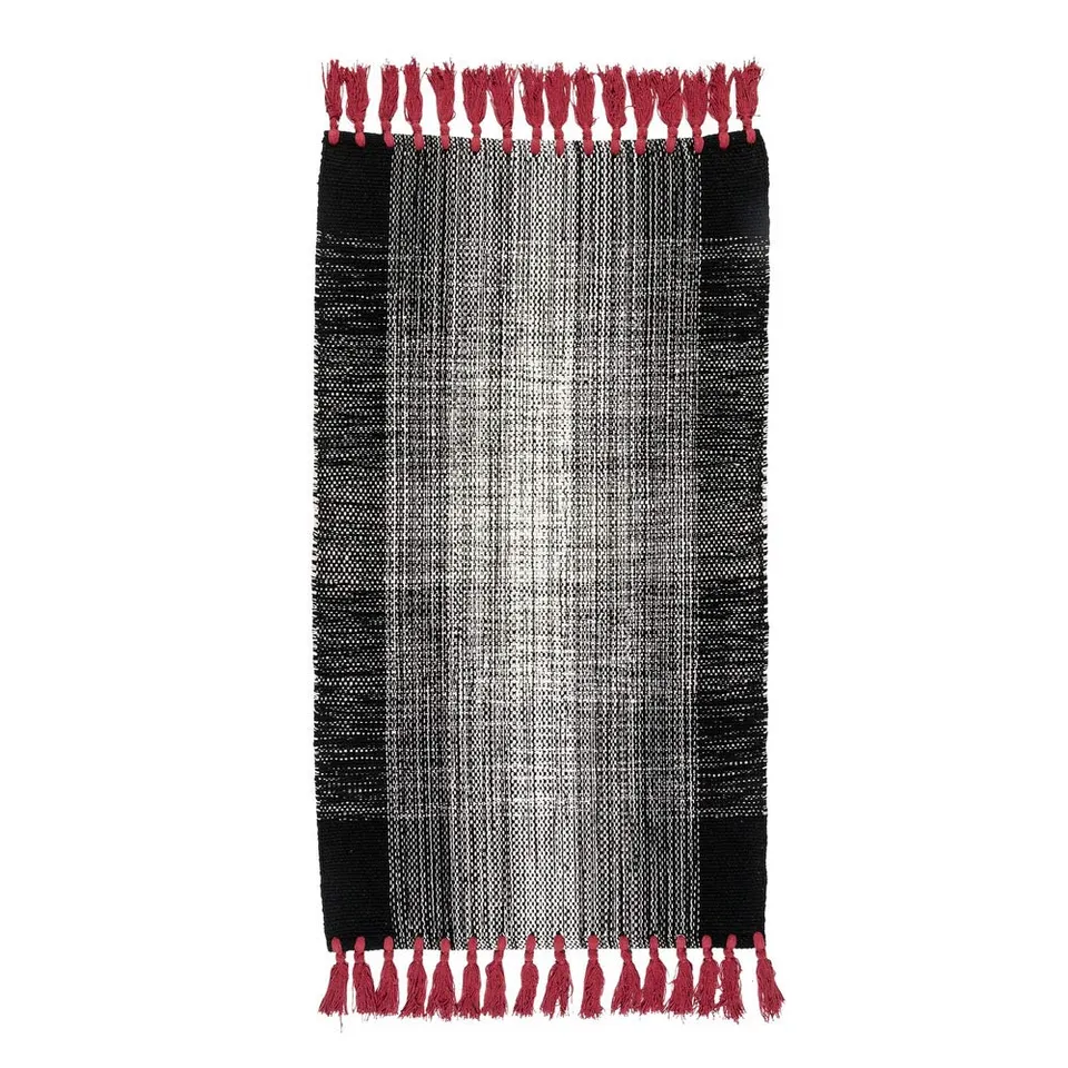 fazzini-sale-e-pepe-tappeto-in-cotone-tessuto-a-mano-60x110-cm-rosso image 1