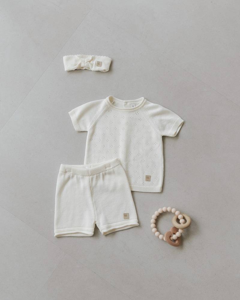 bamboom-maglia-traforata-knitted-maniche-corte-bianco-01 image 5