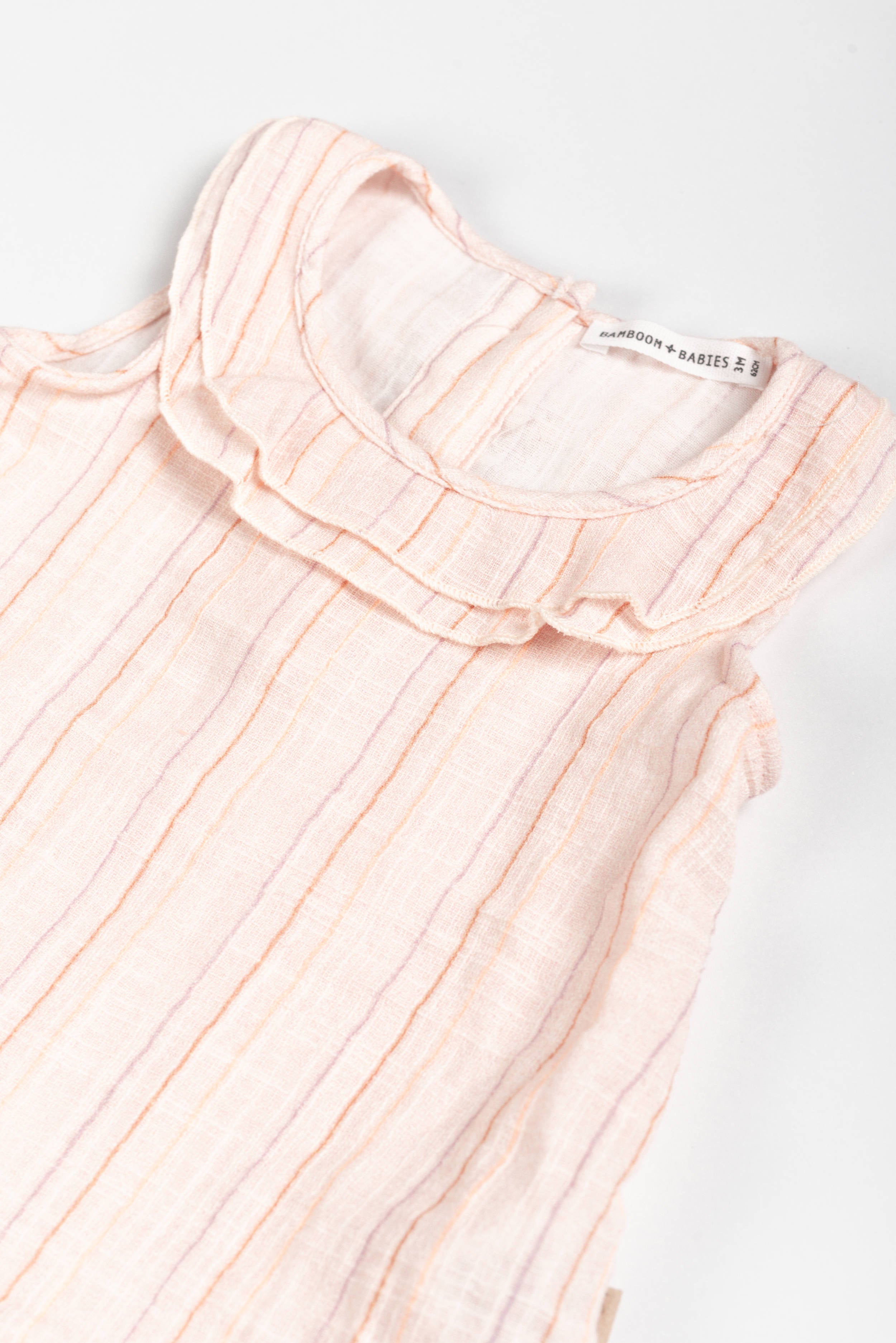 bamboom-vestito-smanicato-stripe-pink-277-in-lino-look image 2
