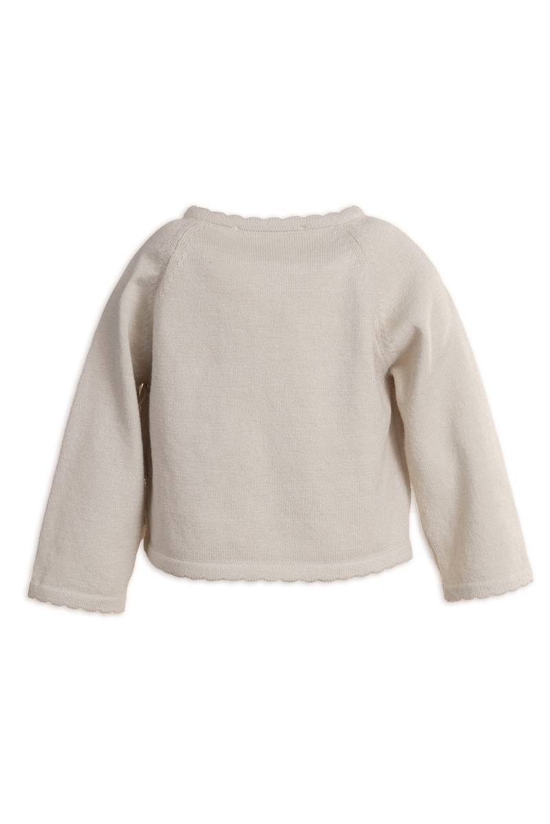 bamboom-maglia-apertura-incrociata-bimba-sand-10 image 2