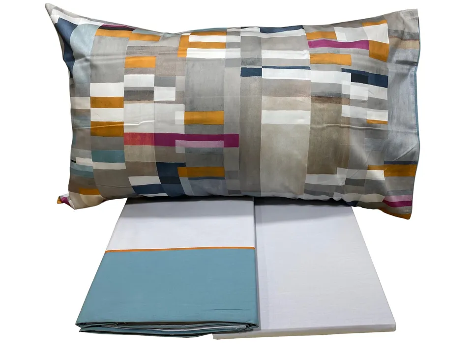 fazzini-rothko-completo-lenzuola-2-piazze-multicolor-con-raso-300tc image 1
