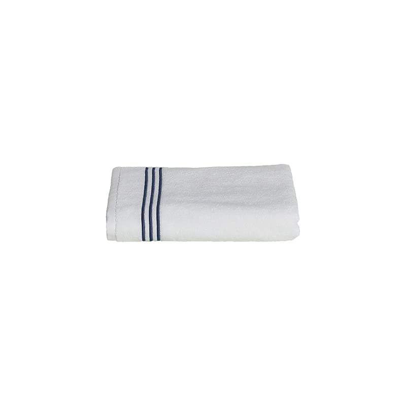 fazzini-isola-telo-bagno-100x150-bianco-blu image 1