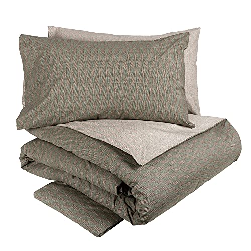 fazzini-tweed-completo-copripiumino-1-piazza-e-mezza-verde-canyon image 2