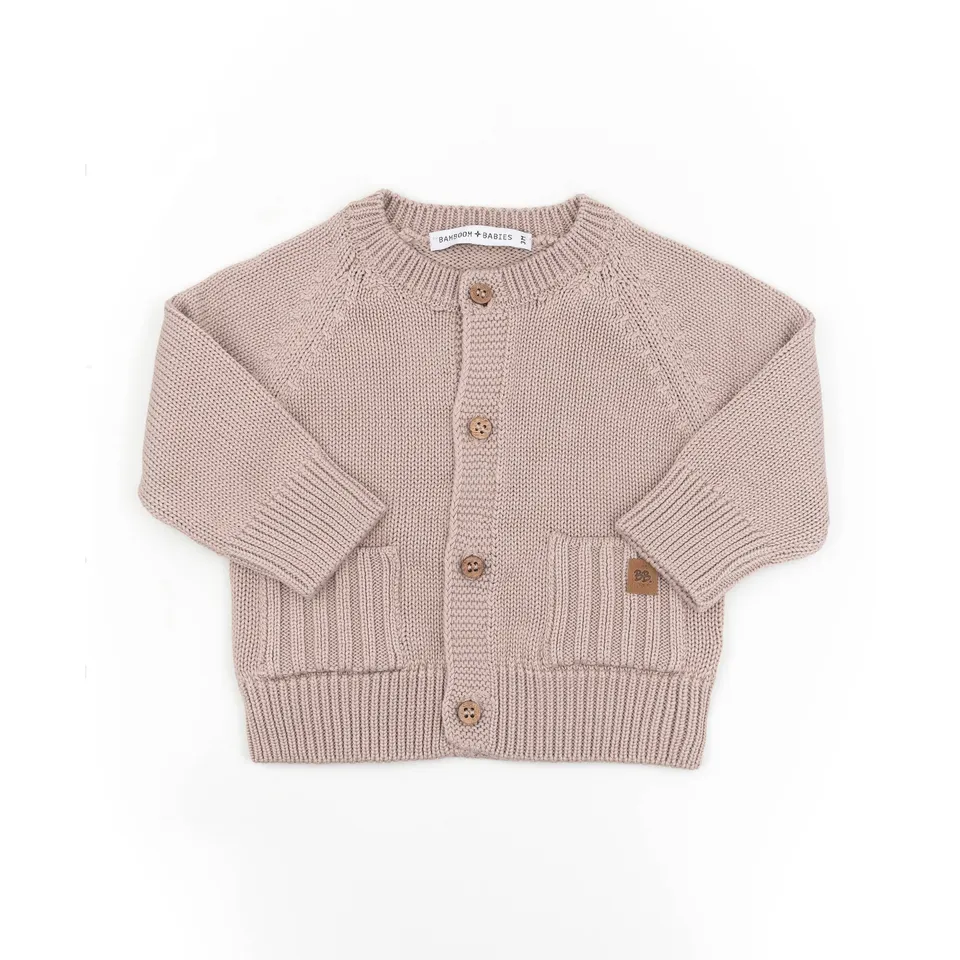 bamboom-cardigan-bimbo-traforato-cammello-33-made-in-italy image 1